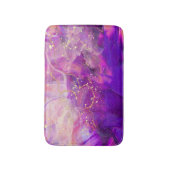 Paarse Abstracte Bath Mat (Voorkant Verticaal)