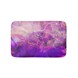 Paarse Abstracte Bath Mat