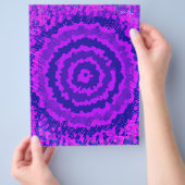Paarse Abstracte Bloem Bulk Scrapbook Papier Pagin Flyer (Hand)