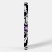 Paarse Abstracte Bloem Kunst Case-Mate iPhone Case (Achterkant / Rechts)
