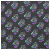Paarse abstracte bloemenstof stof (Swatch)