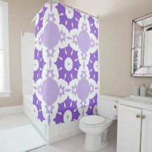 Paarse abstracte bloemmotief