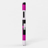 Paarse abstracte blokken Case-Mate iPhone case (Achterkant/rechts)