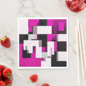 Paarse abstracte blokken servet (Insitu)