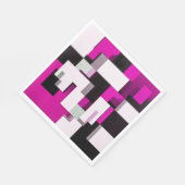Paarse abstracte blokken servet (Hoek)