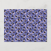 Paarse Abstracte Dierenprint Briefkaart (Voorkant)