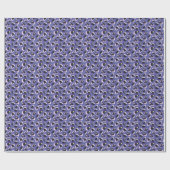 Paarse Abstracte Dierenprint Cadeaupapier (Vlak)