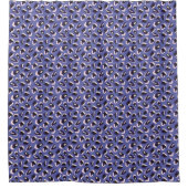 Paarse Abstracte Dierenprint Douchegordijn (Voorkant)