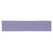 Paarse Abstracte Dierenprint Korte Tafelloper (Horizontaal)