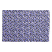 Paarse Abstracte Dierenprint Kussensloop (Achterkant-Links)