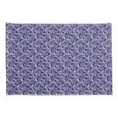 Paarse Abstracte Dierenprint Kussensloop (Achterkant-Rechts)