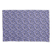 Paarse Abstracte Dierenprint Kussensloop (Voorkant-Links)