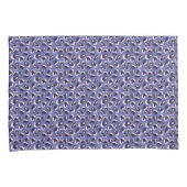 Paarse Abstracte Dierenprint Kussensloop (Voorkant-Rechts)