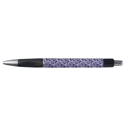 Paarse Abstracte Dierenprint Pen (Voorkant)