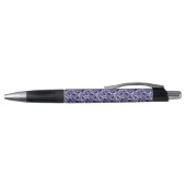 Paarse Abstracte Dierenprint Pen (Bovenkant)