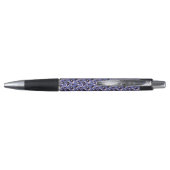 Paarse Abstracte Dierenprint Pen (Achterkant)