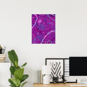 Paarse Abstracte Dreamscape Poster