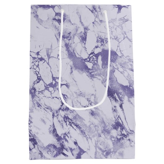 Paarse Abstracte fantasie Medium Cadeauzakje (Achterkant)