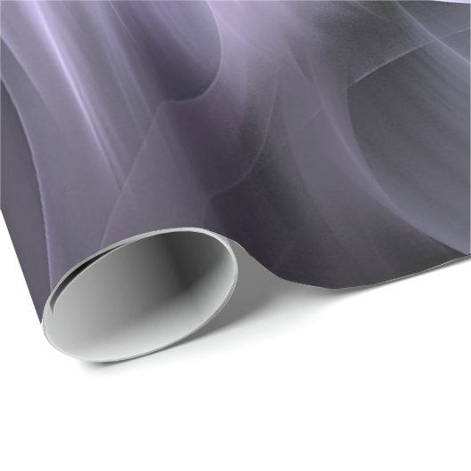 Paarse Abstracte fractale bloem Cadeaupapier (Rol Hoek)