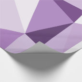 Paarse Abstracte geometrische driehoeken Cadeaupapier (Hoek)