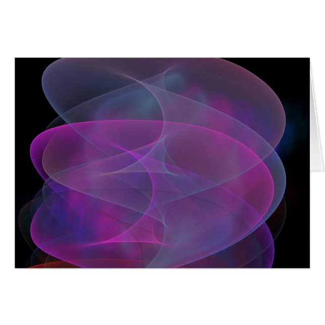 Paarse Abstracte golf (Voorkant Horizontaal)