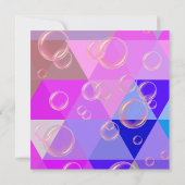 Paarse Abstracte Hete Kristal Jubileum Invitation Kaart (Achterkant)