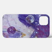 Paarse abstracte iPhone-hoes in Maanberg Case-Mate iPhone Case (Achterkant (horizontaal))