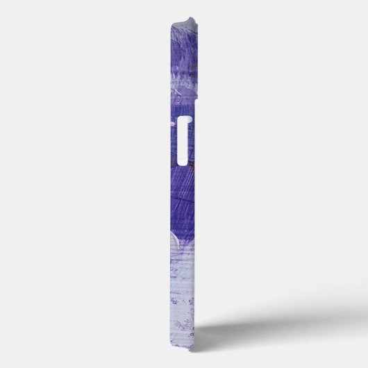 Paarse Abstracte iPhone hoesje in Moon Mountain (Achterkant / Rechts)