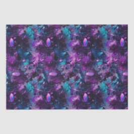Paarse Abstracte kristallen voor optische watersto Tissuepapier