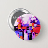 Paarse Abstracte kunst 108 Ronde Button 5,7 Cm (Voorkant /achterkant)