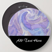 Paarse Abstracte Kunst Moderne Kunst Ronde Button 6,0 Cm (Voorkant /achterkant)