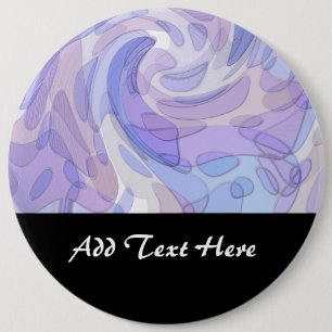 Paarse Abstracte Kunst Moderne Kunst Ronde Button 6,0 Cm