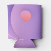 Paarse Abstracte kunstontwerp Blikjeskoeler (Achterkant)