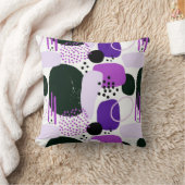 Paarse abstracte  kussen (Deken)