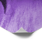 Paarse Abstracte Lily door Mark Moore Poster (Hoek)