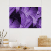 Paarse Abstracte Lily door Mark Moore Poster (Keuken)