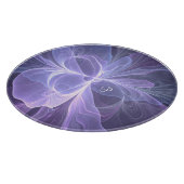 Paarse Abstracte Modern Fractal Art Monogram Snijplank (Hoek)