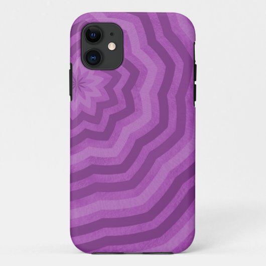 Paarse Abstracte Ontwerp Nuances Case-Mate iPhone Case (Achterkant)