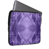 Paarse abstracte patroon laptop sleeve (Voorkant Rechts)