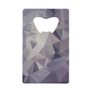 Paarse Abstracte piramidkunst Creditkaart Flessenopener