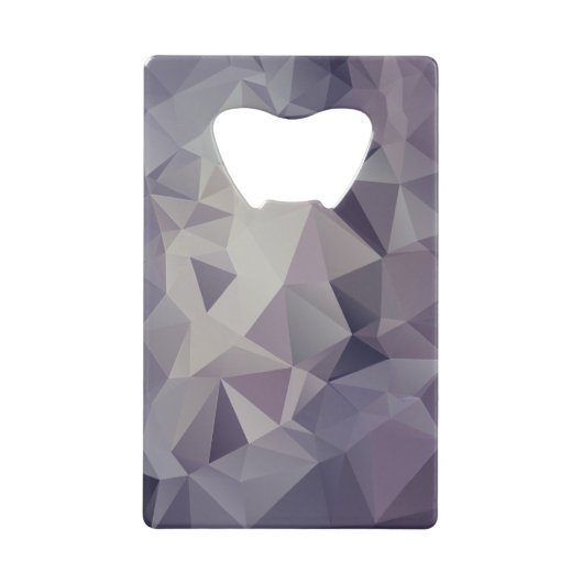 Paarse Abstracte piramidkunst Creditkaart Flessenopener (Voorkant)