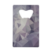 Paarse Abstracte piramidkunst Creditkaart Flessenopener (Achterkant)