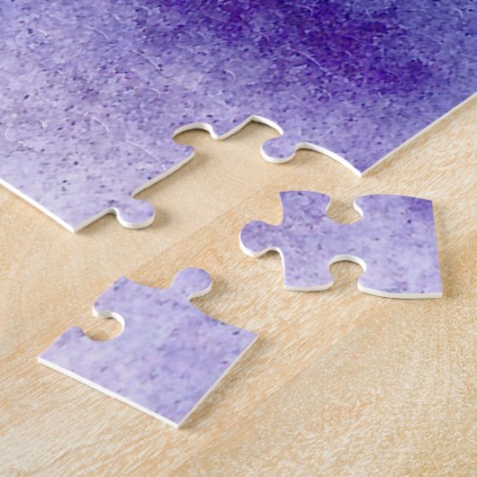 Paarse Abstracte puzzel (Zijkant)