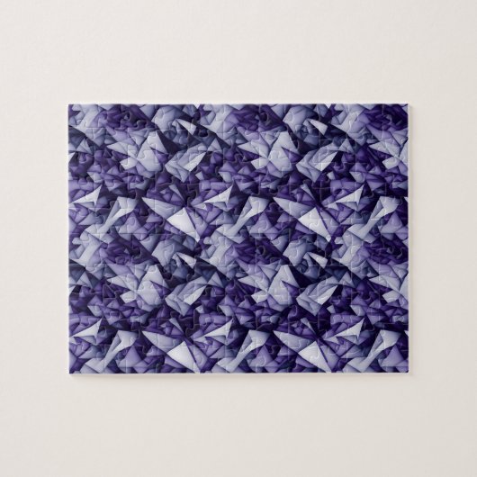 Paarse Abstracte puzzel Legpuzzel (Horizontaal)