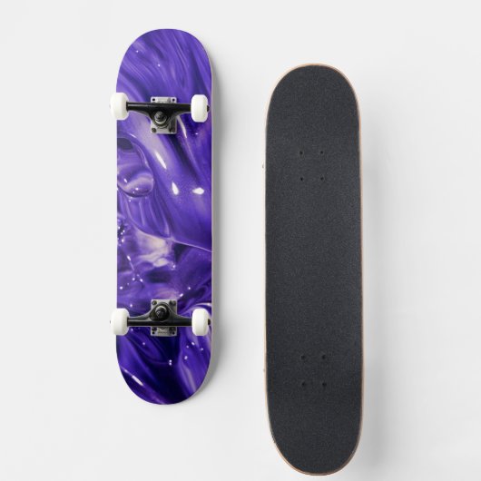 Paarse Abstracte skater board Persoonlijk Skateboard (Voorkant)