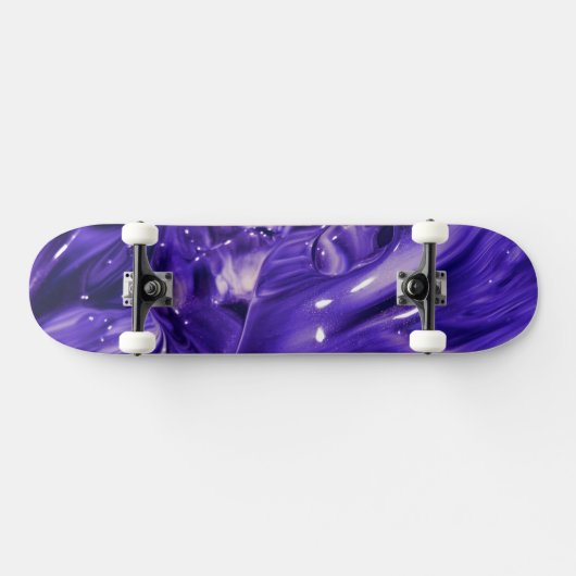 Paarse Abstracte skater board Persoonlijk Skateboard (Horizontaal)