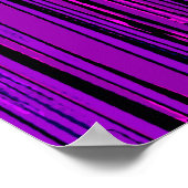 Paarse Abstracte strepen 606 Poster (Hoek)