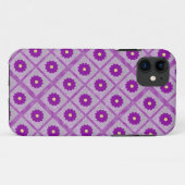 Paarse abstracte telefooncel voor floraal ontwerp Case-Mate iPhone case (Achterkant (horizontaal))