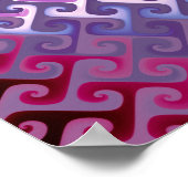 Paarse Abstracte textuur Poster (Hoek)