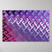 Paarse Abstracte textuur Poster (Voorkant)